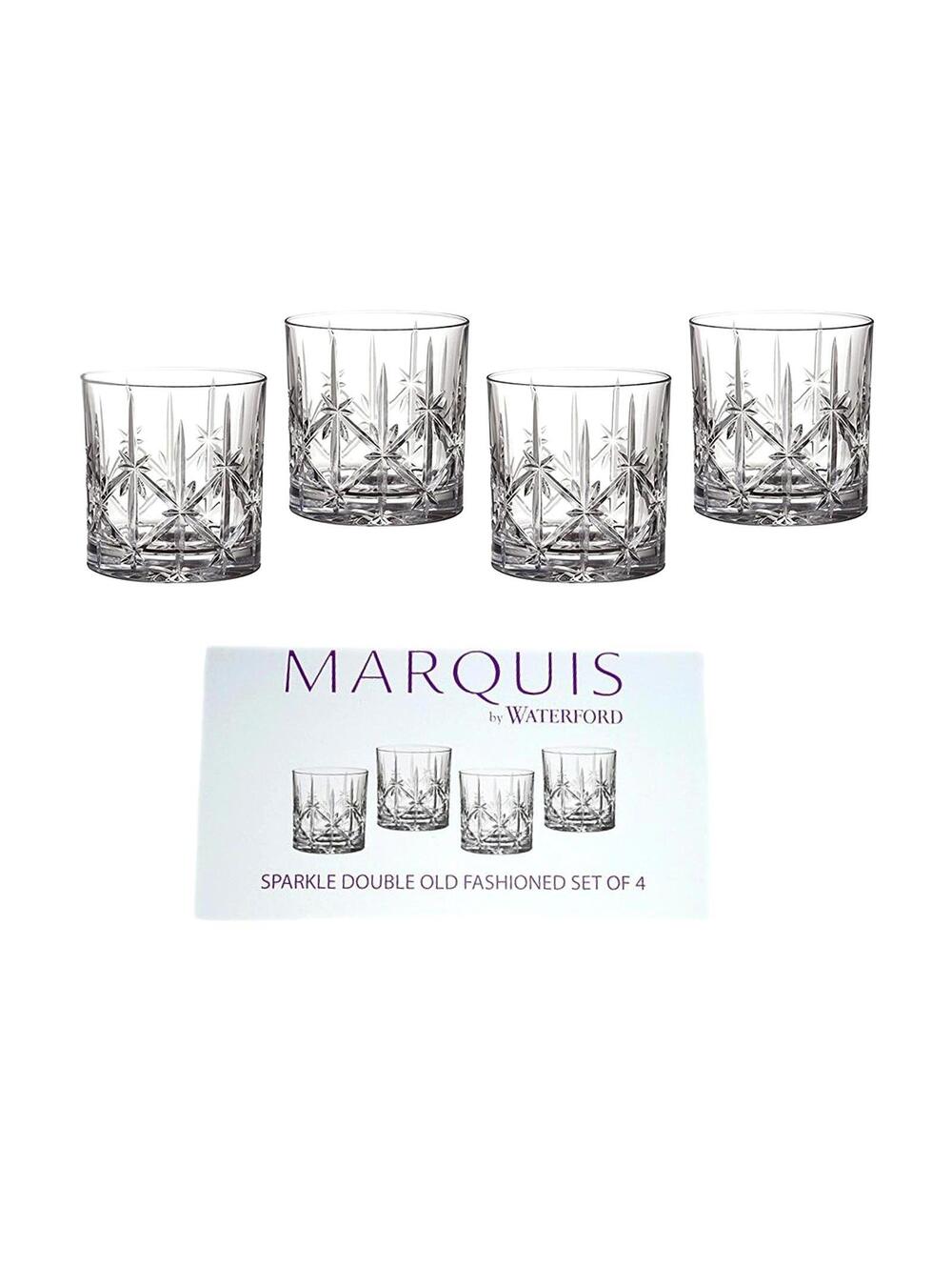 Marquis by Waterford Sparkle Double Old Fashioned Glasses Set of 4 New in Box
